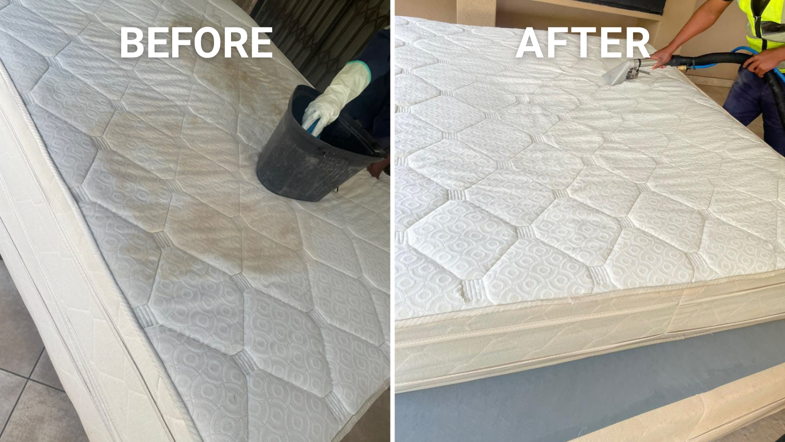 Mattress after professional cleaning